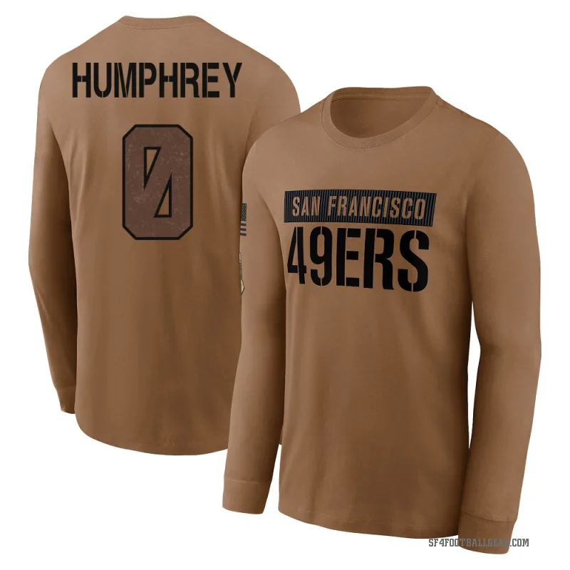 Colby Humphrey Men's Brown San Francisco 49ers 2023 Salute To Service Long Sleeve T-Shirt