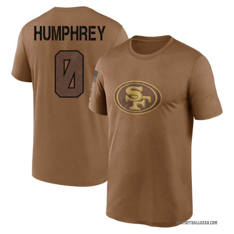 Colby Humphrey Men's Brown San Francisco 49ers 2023 Salute To Service Performance T-Shirt