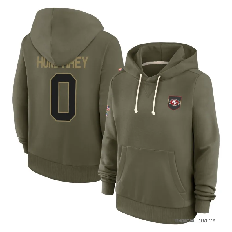 Colby Humphrey Women's Olive San Francisco 49ers 2025 Salute to Service Hoodie
