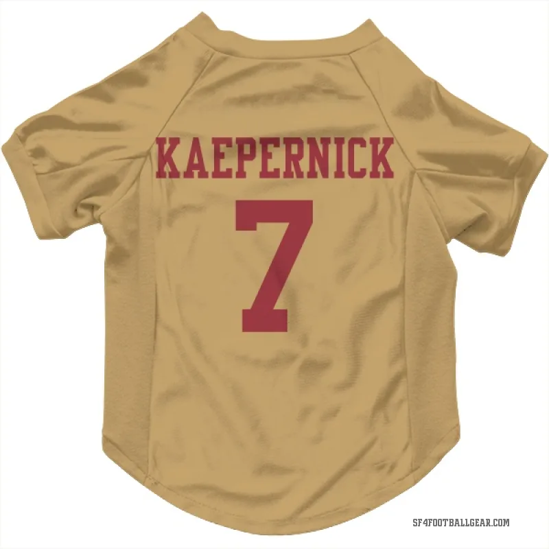 Colin Kaepernick  Gold San Francisco 49ers  Cat & Dog Pet Jersey