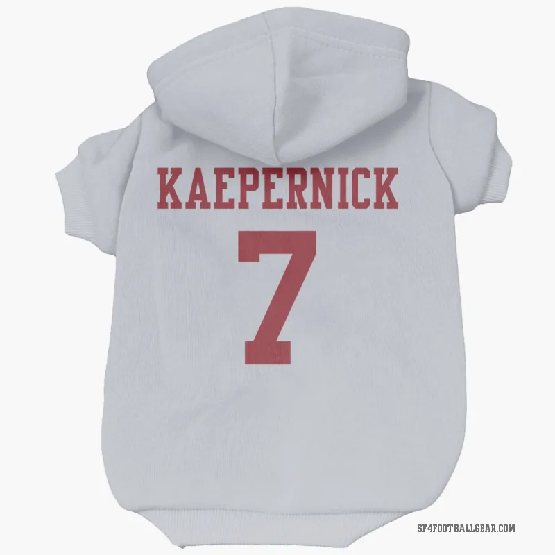 Colin Kaepernick  White San Francisco 49ers  Cat & Dog Pet Hoodie