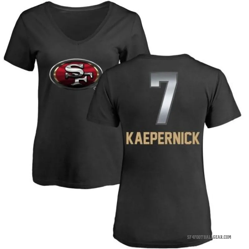 Colin Kaepernick Women's Black San Francisco 49ers Midnight Mascot T-Shirt -
