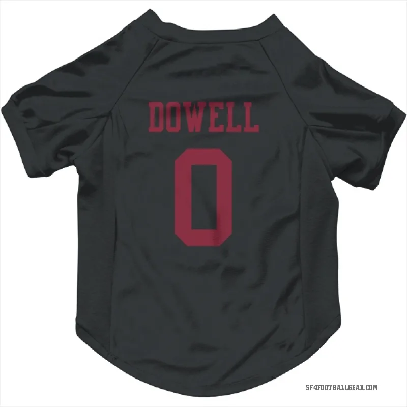 Colton Dowell  Black San Francisco 49ers  Cat & Dog Pet Jersey