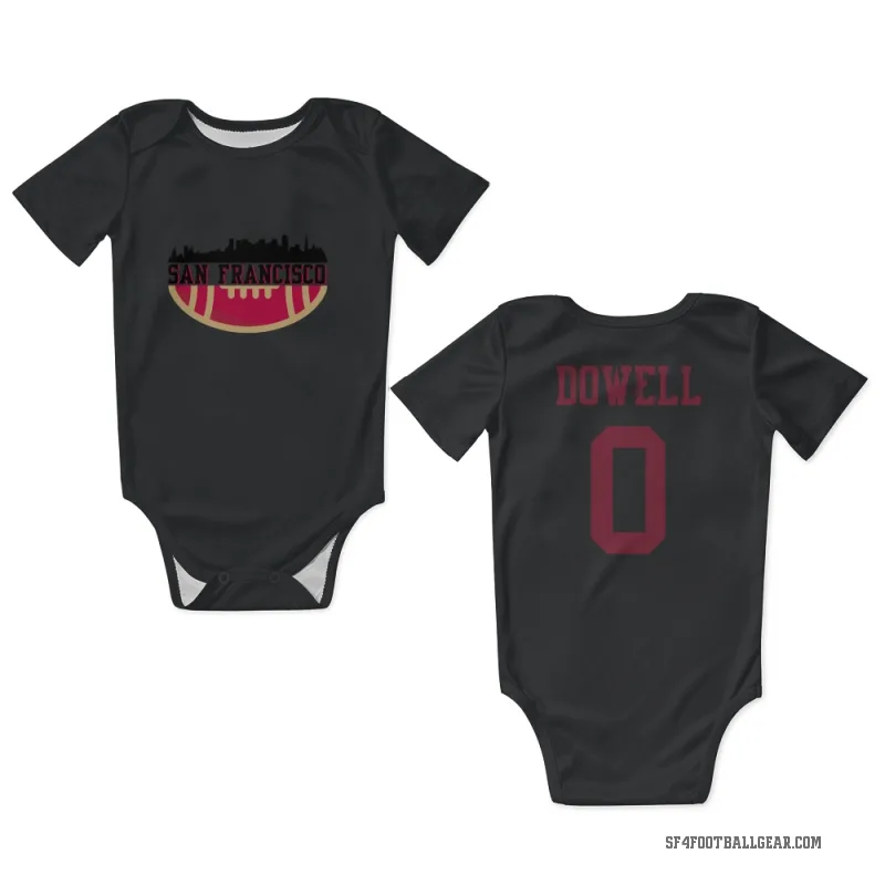 Colton Dowell  Black San Francisco 49ers  Newborn & Infant Bodysuit