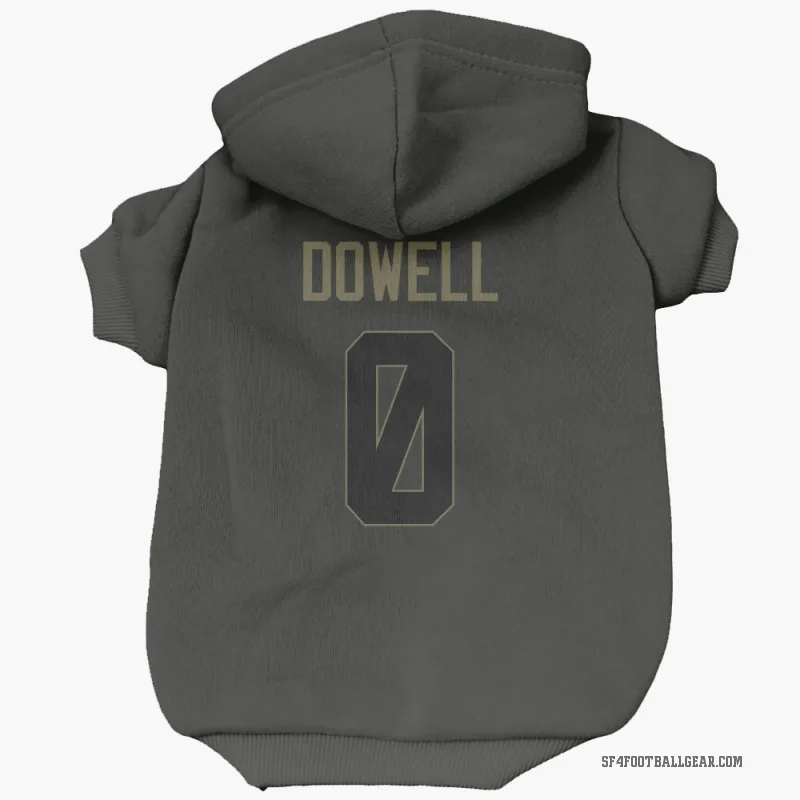 Colton Dowell  Black San Francisco 49ers  Service Cat & Dog Pet Hoodie