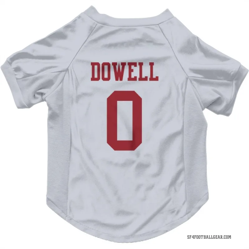 Colton Dowell  White San Francisco 49ers  Cat & Dog Pet Jersey