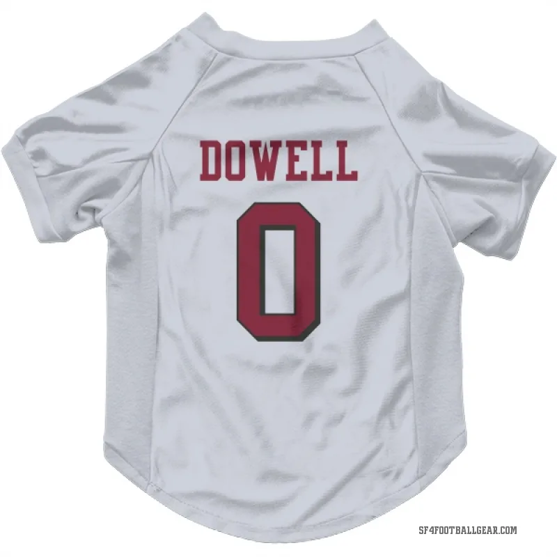Colton Dowell  White San Francisco 49ers  Rush Cat & Dog Pet Jersey