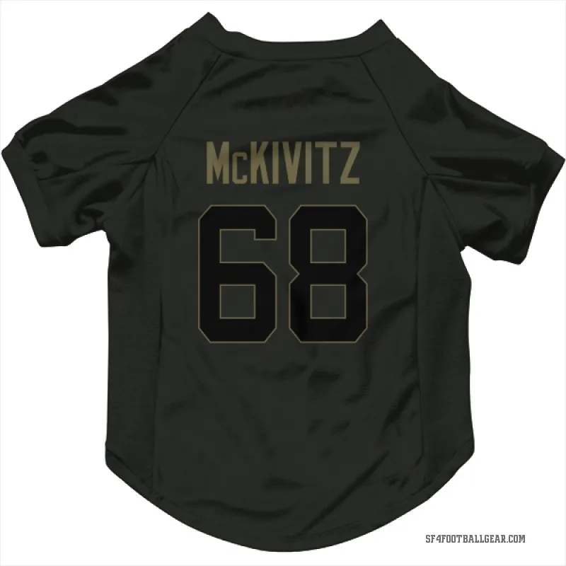 Colton McKivitz  Black San Francisco 49ers  Service Cat & Dog Pet Jersey