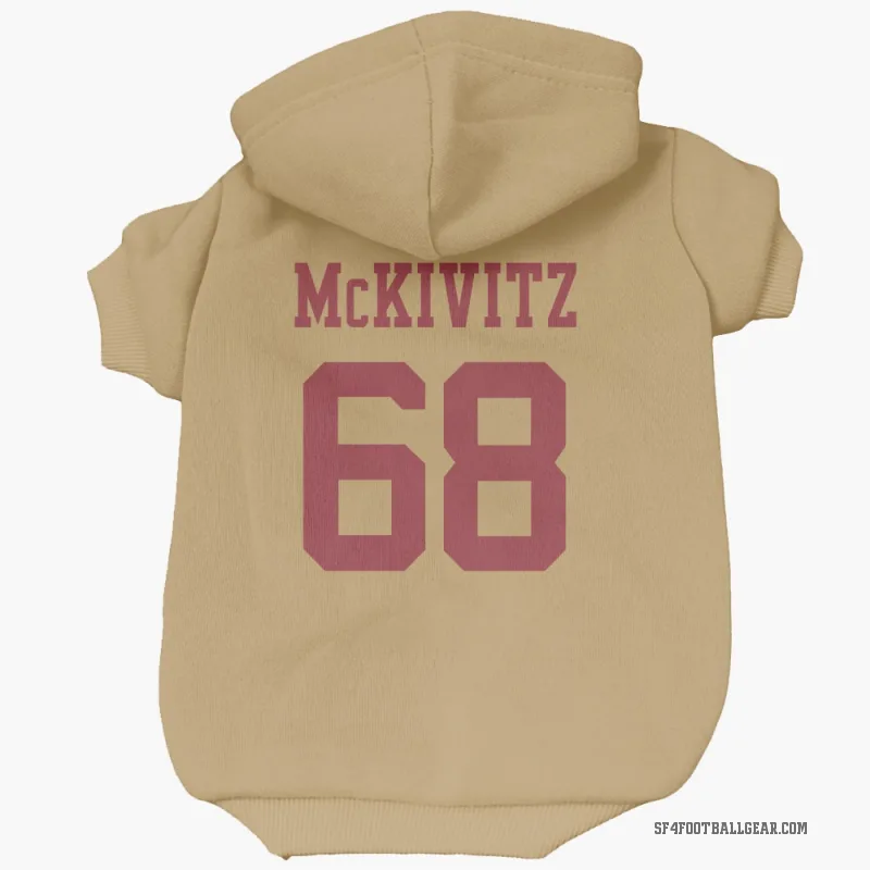 Colton McKivitz  Gold San Francisco 49ers  Cat & Dog Pet Hoodie