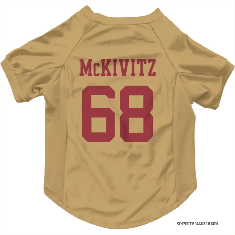 Colton McKivitz  Gold San Francisco 49ers  Cat & Dog Pet Jersey