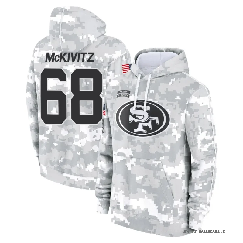 Colton McKivitz Men's Camo San Francisco 49ers Arctic 2024 Salute to Service Club Fleece Pullover Hoodie