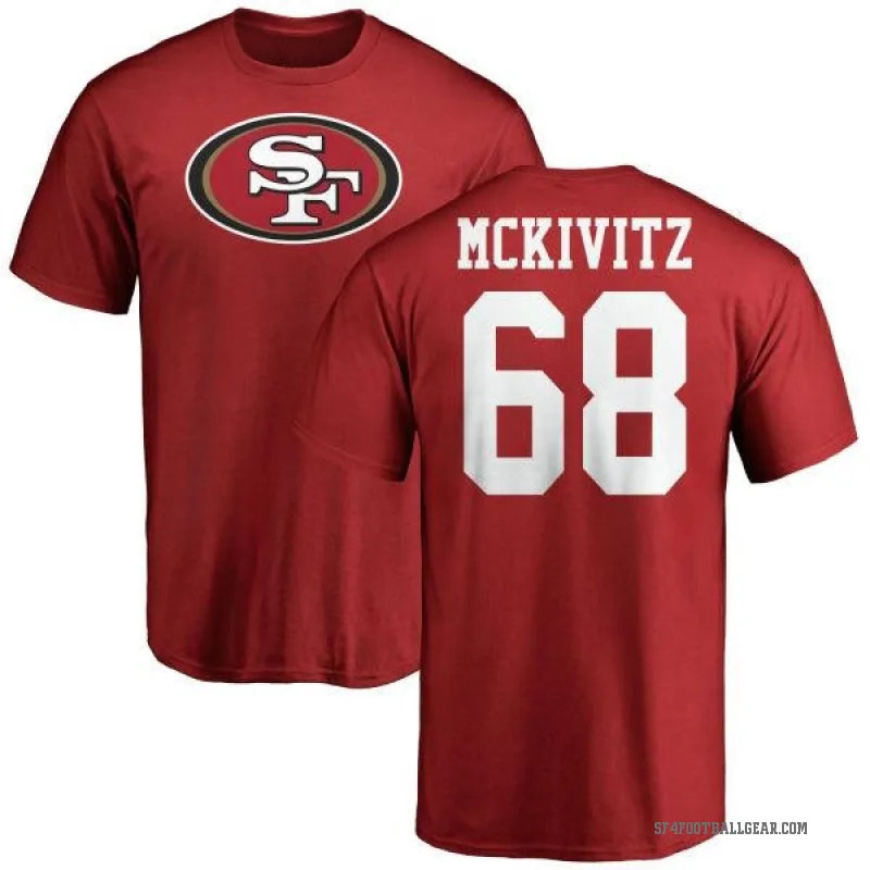 Colton McKivitz Men's Red San Francisco 49ers Logo T-Shirt -