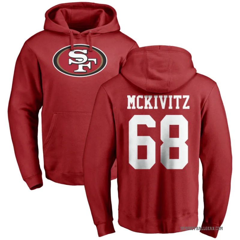 Colton McKivitz Men's Red San Francisco 49ers Pro Line Logo Pullover Hoodie