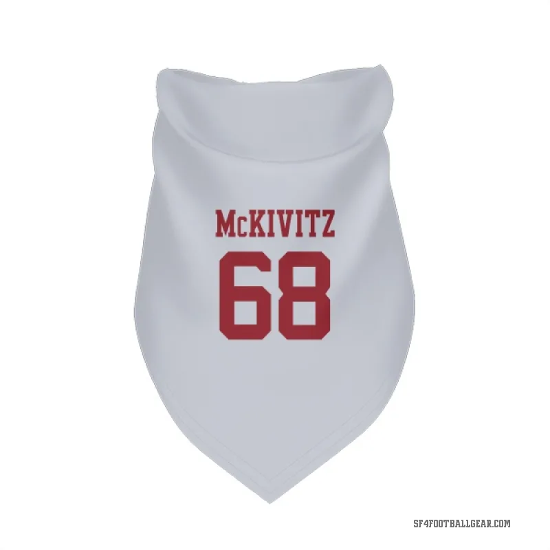 Colton McKivitz  White San Francisco 49ers  Cat & Dog Pet Bandana