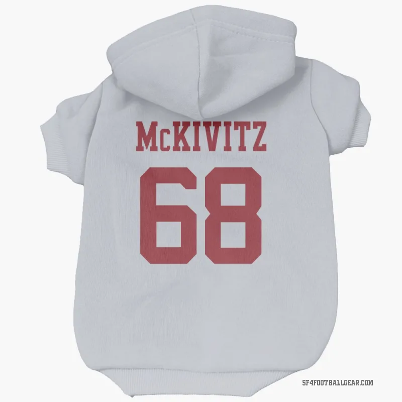 Colton McKivitz  White San Francisco 49ers  Cat & Dog Pet Hoodie