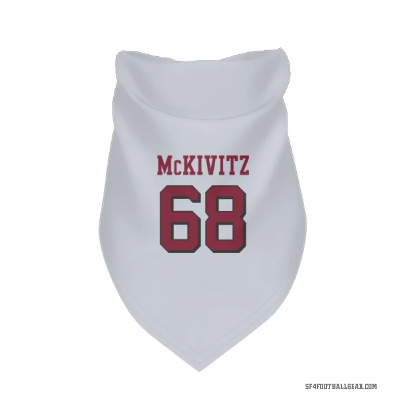 Colton McKivitz  White San Francisco 49ers  Rush Cat & Dog Pet Bandana