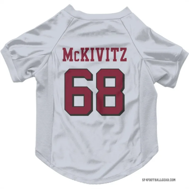 Colton McKivitz  White San Francisco 49ers  Rush Cat & Dog Pet Jersey