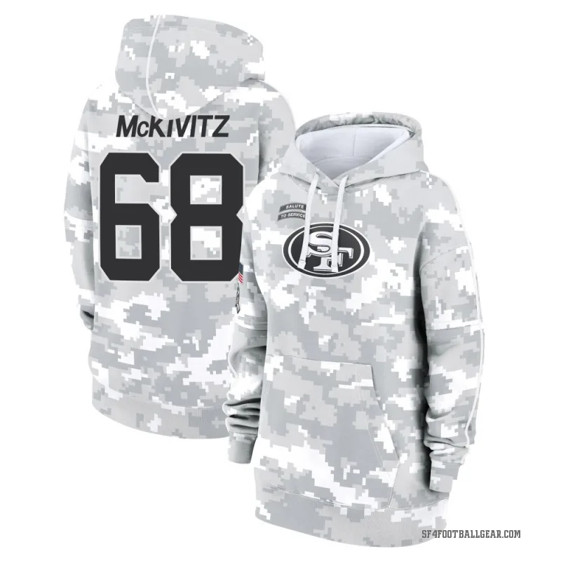 Colton McKivitz Women's Camo San Francisco 49ers Arctic 2024 Salute to Service Club Fleece Pullover Hoodie