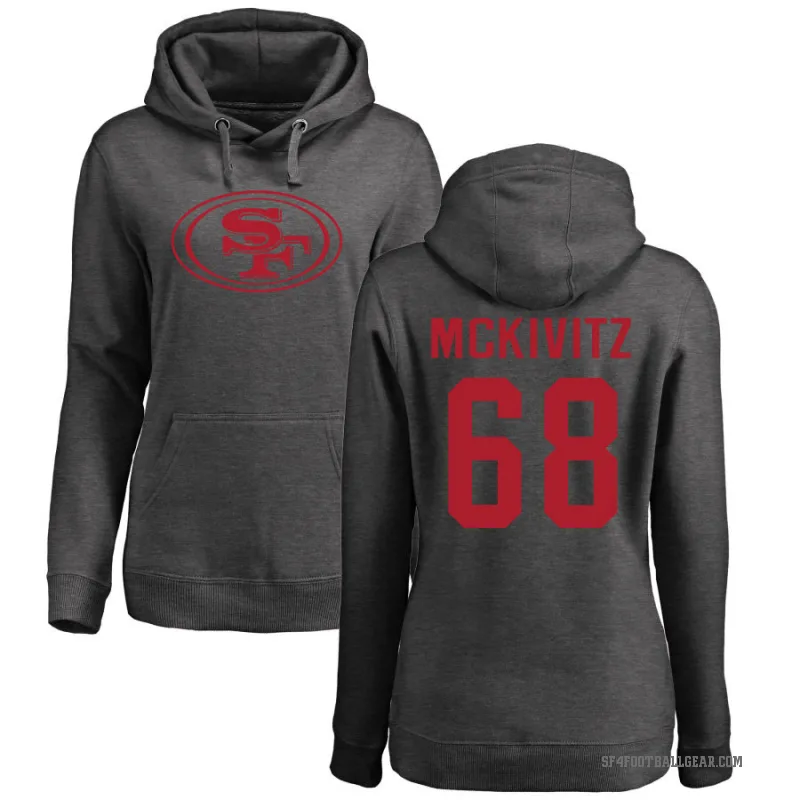 Colton McKivitz Women's San Francisco 49ers Pro Line by Branded Ash One Color Pullover Hoodie