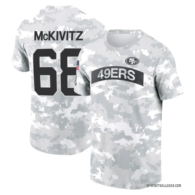 Colton McKivitz Youth Camo San Francisco 49ers Arctic 2024 Salute to Service Performance T-Shirt