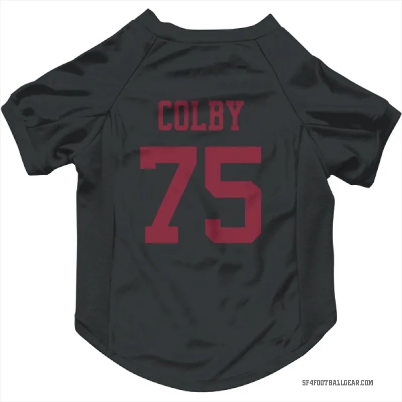 Connor Colby  Black San Francisco 49ers  Cat & Dog Pet Jersey