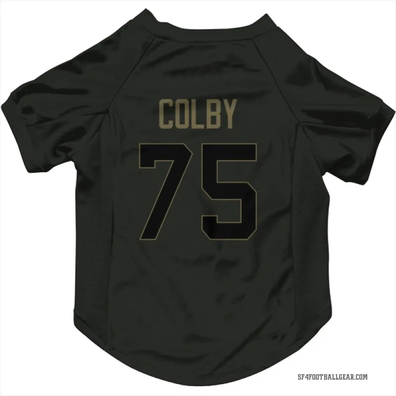 Connor Colby  Black San Francisco 49ers  Service Cat & Dog Pet Jersey