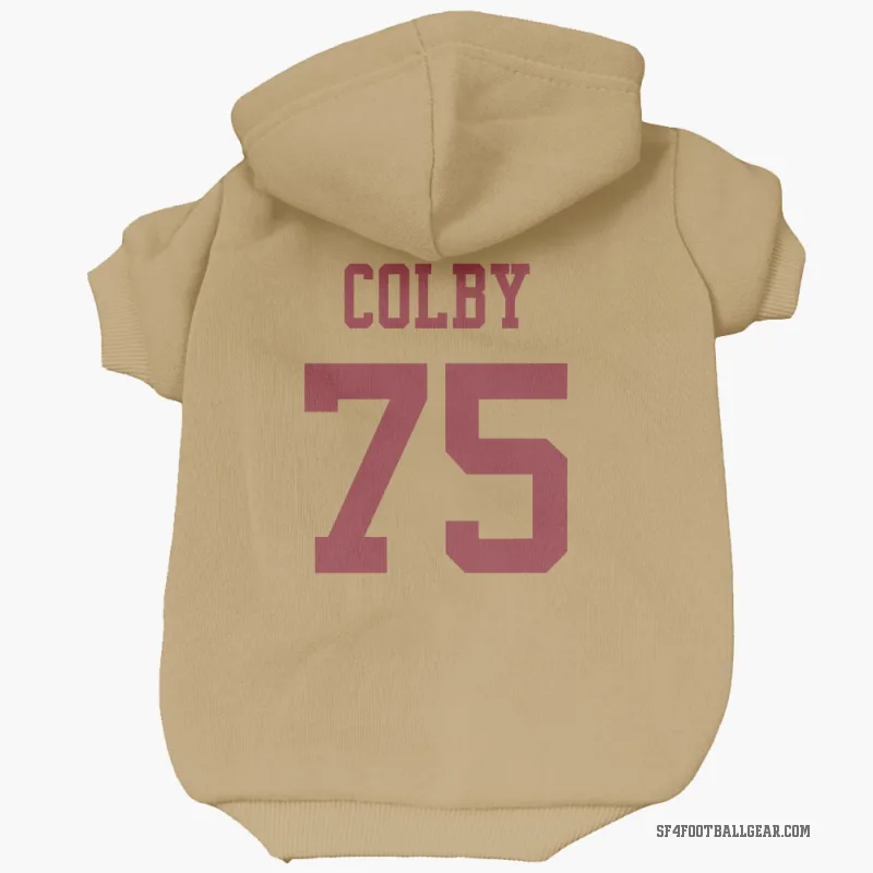 Connor Colby  Gold San Francisco 49ers  Cat & Dog Pet Hoodie