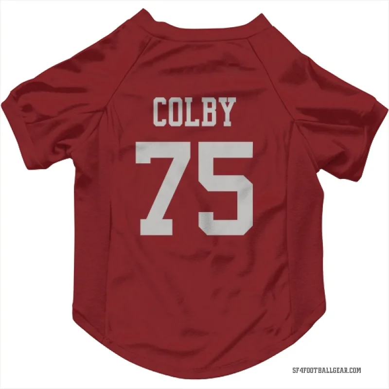 Connor Colby  Scarlet San Francisco 49ers  Cat & Dog Pet Jersey