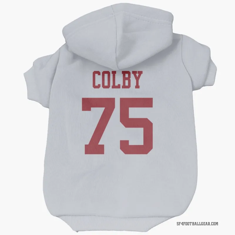 Connor Colby  White San Francisco 49ers  Cat & Dog Pet Hoodie