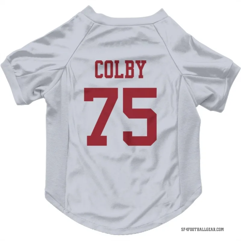 Connor Colby  White San Francisco 49ers  Cat & Dog Pet Jersey