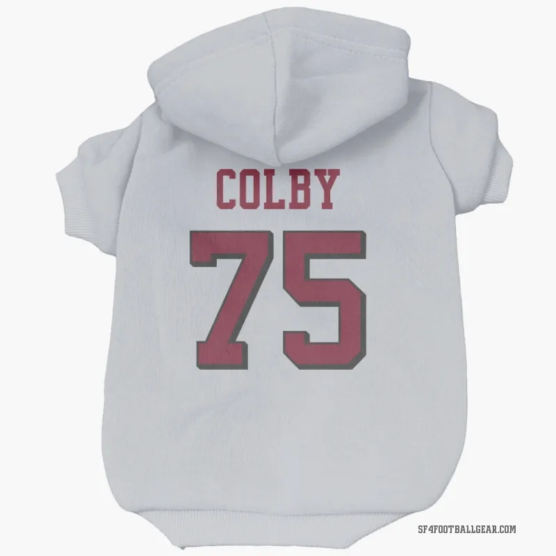 Connor Colby  White San Francisco 49ers  Rush Cat & Dog Pet Hoodie