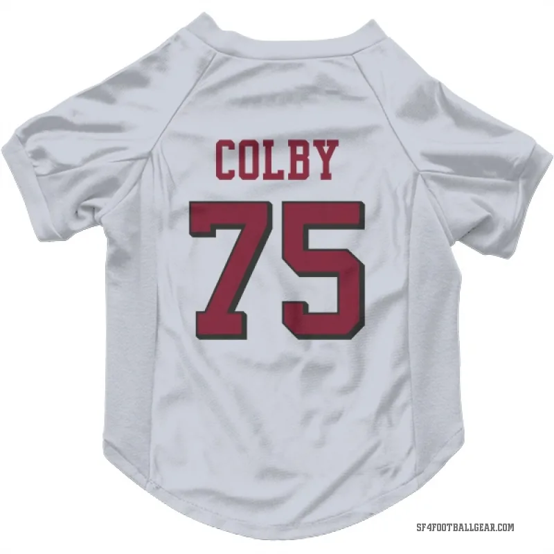 Connor Colby  White San Francisco 49ers  Rush Cat & Dog Pet Jersey