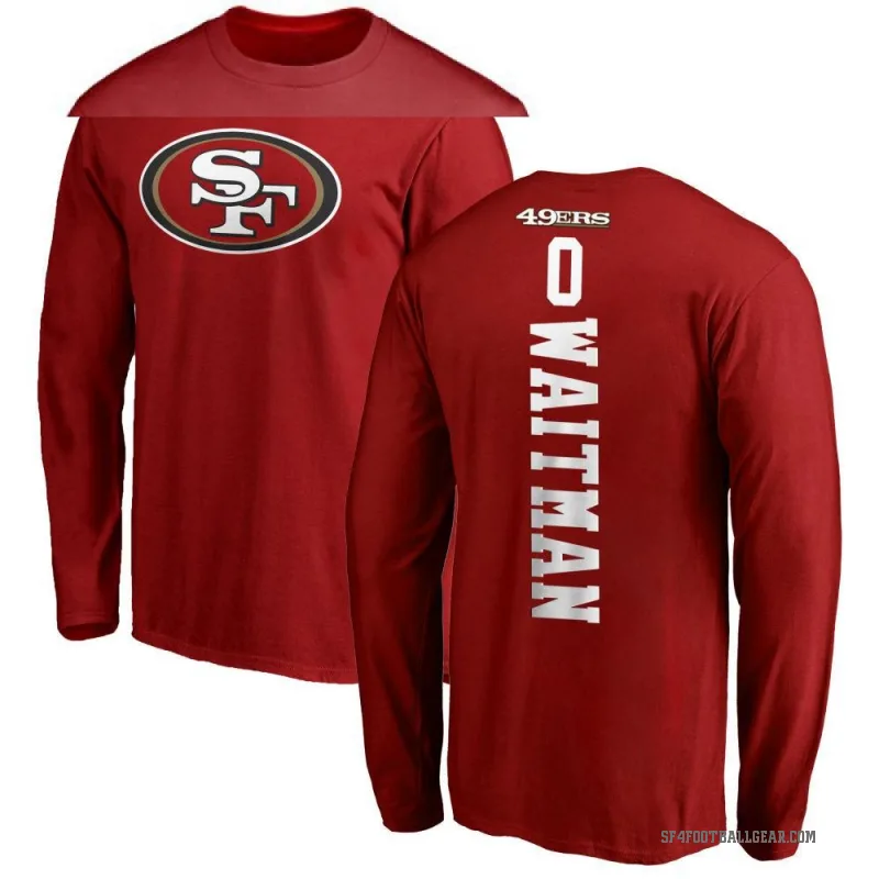 Corliss Waitman Men's Red San Francisco 49ers Backer Long Sleeve T-Shirt -