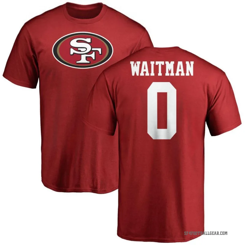 Corliss Waitman Men's Red San Francisco 49ers Logo T-Shirt -