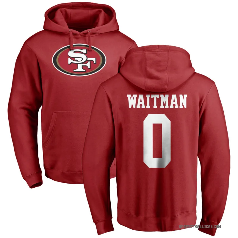 Corliss Waitman Men's Red San Francisco 49ers Pro Line Logo Pullover Hoodie