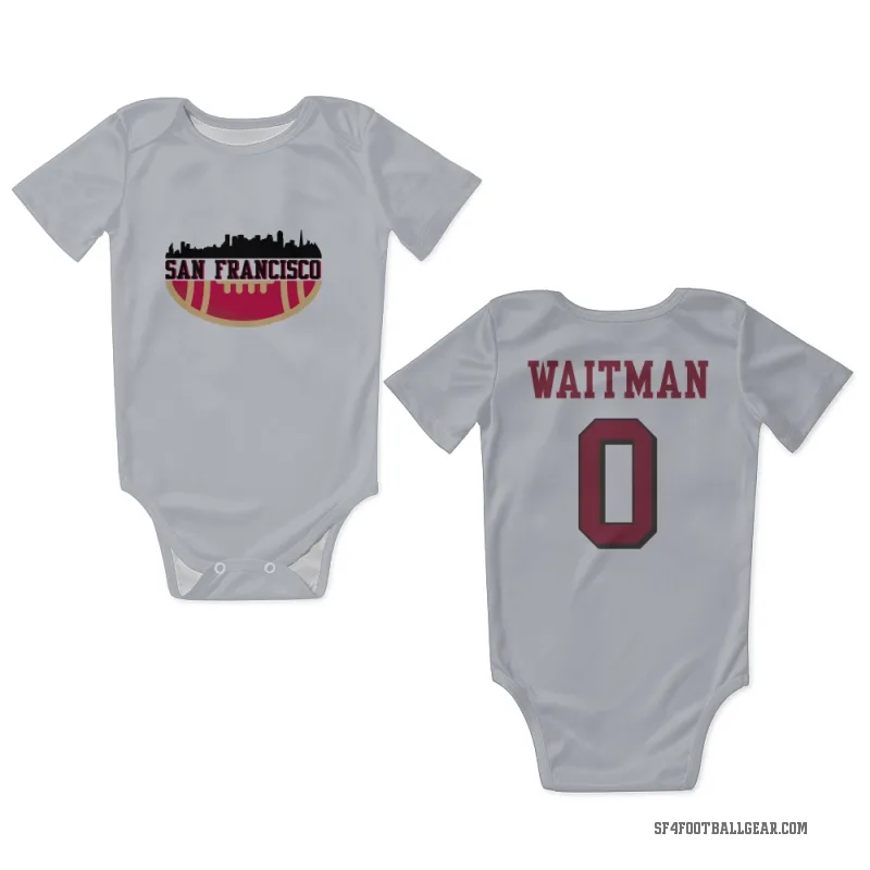 Corliss Waitman  White San Francisco 49ers  Rush Newborn & Infant Bodysuit