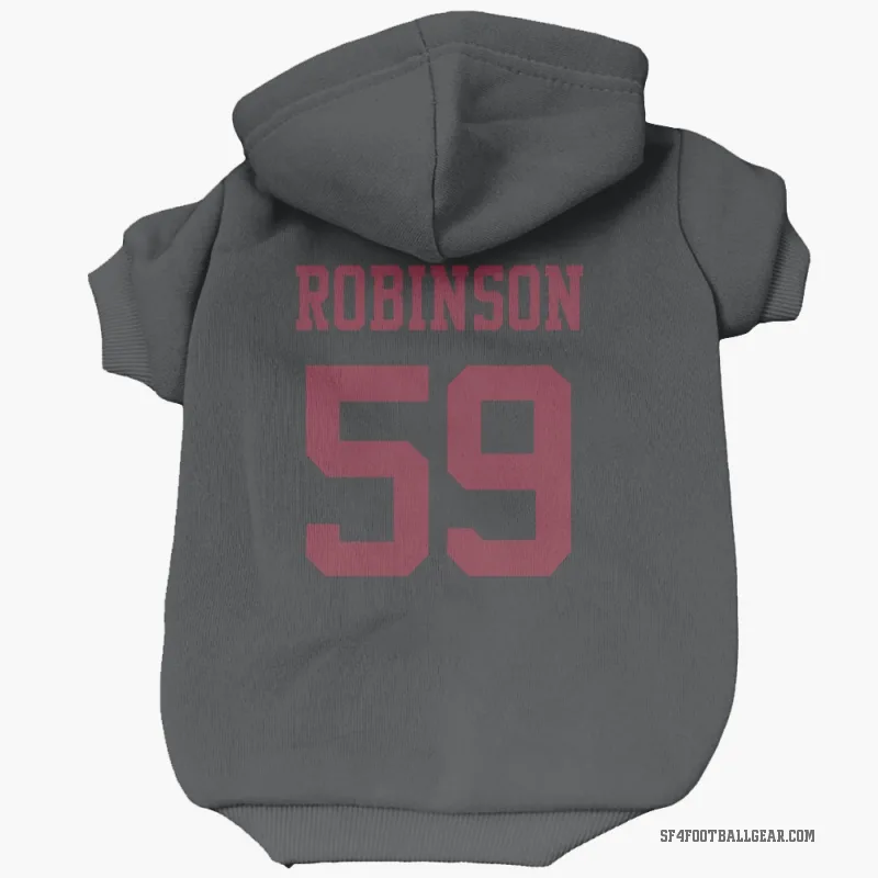 Curtis Robinson  Black San Francisco 49ers  Cat & Dog Pet Hoodie