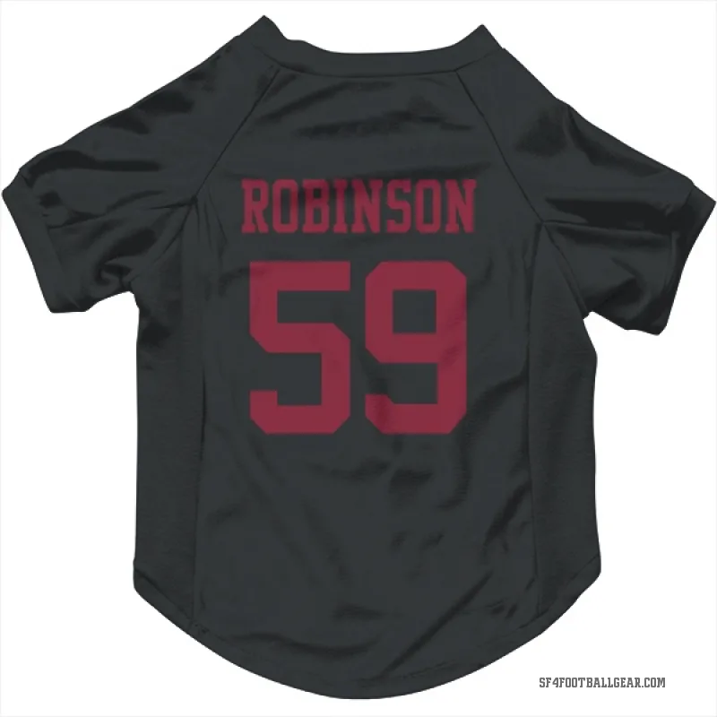 Curtis Robinson  Black San Francisco 49ers  Cat & Dog Pet Jersey