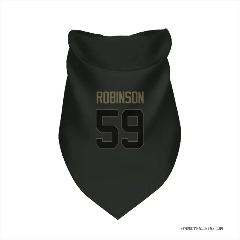 Curtis Robinson  Black San Francisco 49ers  Service Cat & Dog Pet Bandana