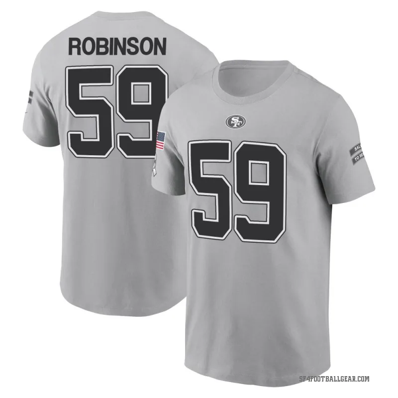 Curtis Robinson Youth Gray San Francisco 49ers 2024 Salute to Service T-Shirt