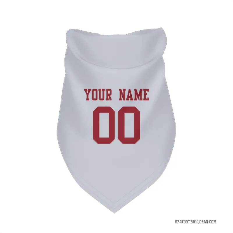 Custom  White San Francisco 49ers   Cat & Dog Pet Bandana