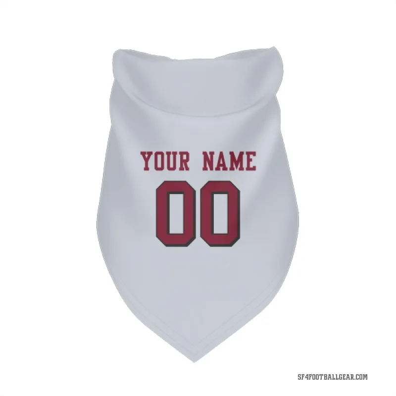 Custom  White San Francisco 49ers   Rush Cat & Dog Pet Bandana