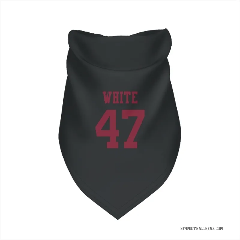 DaShaun White  Black San Francisco 49ers  Cat & Dog Pet Bandana