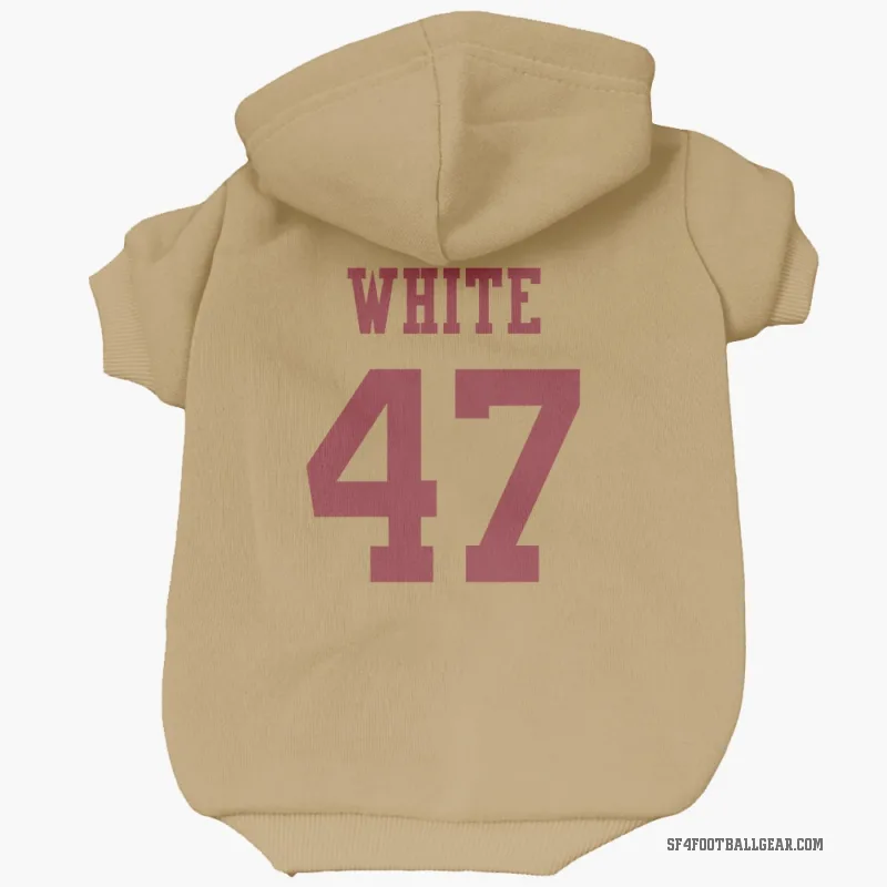 DaShaun White  Gold San Francisco 49ers  Cat & Dog Pet Hoodie