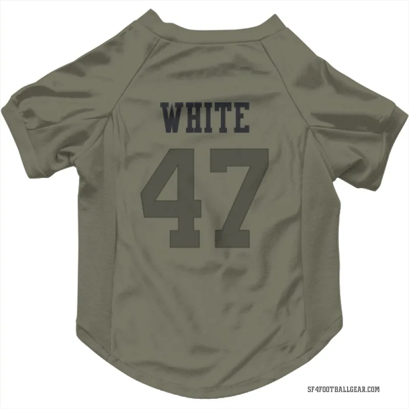 DaShaun White  Olive San Francisco 49ers  Cat & Dog Pet Jersey