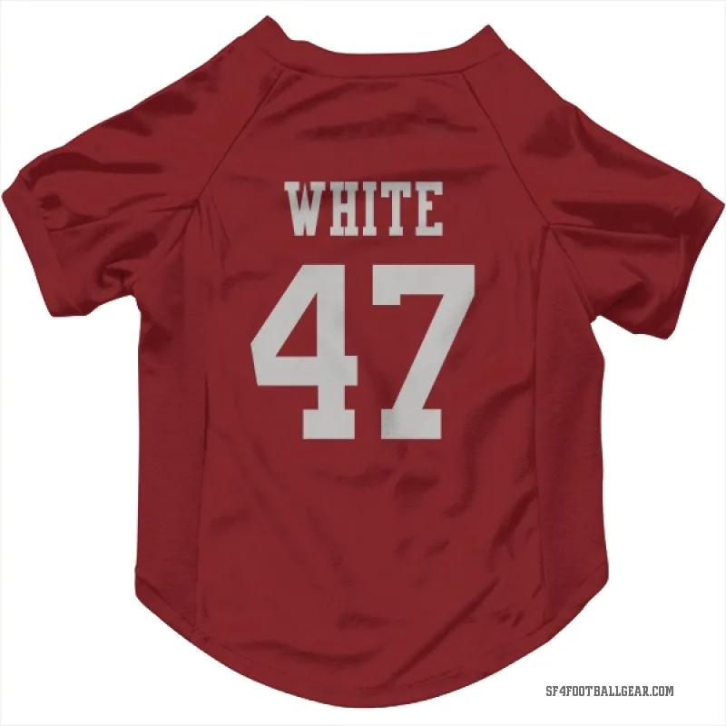 DaShaun White  Scarlet San Francisco 49ers  Cat & Dog Pet Jersey