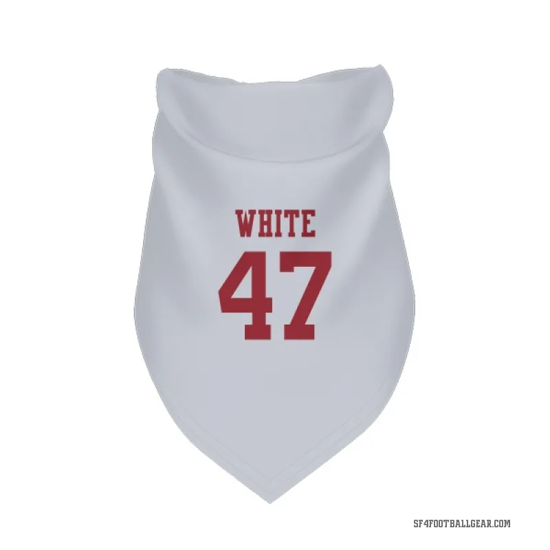 DaShaun White  White San Francisco 49ers  Cat & Dog Pet Bandana