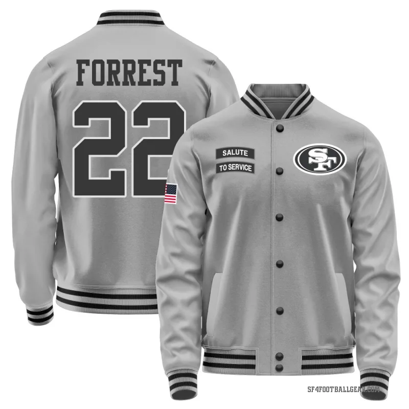 Darrick Forrest Men's Gray San Francisco 49ers Salute to Service Performance Jacket
