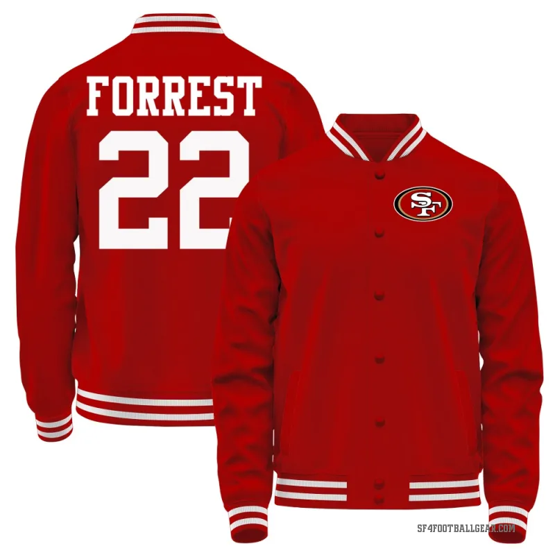 Darrick Forrest Men's Red San Francisco 49ers Full-Snap Jacket