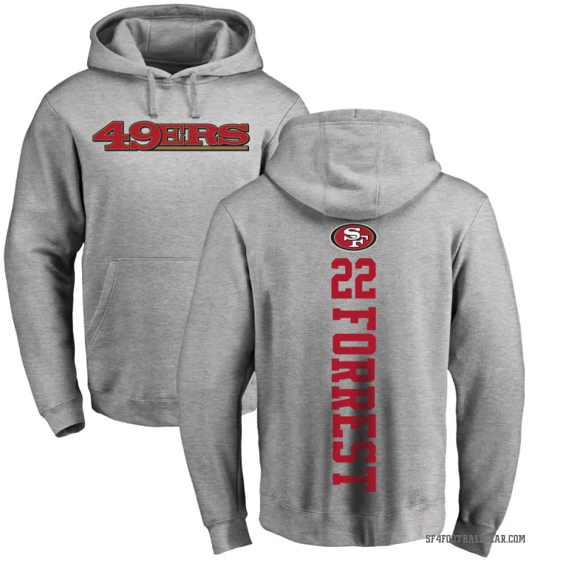 Darrick Forrest Men's San Francisco 49ers Pro Line Ash Backer Pullover Hoodie
